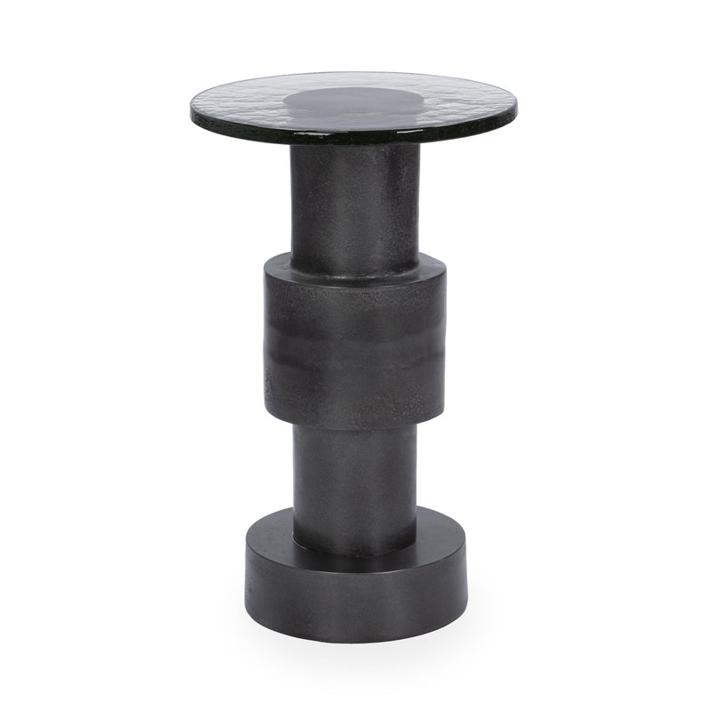 Callen - Round Accent Table - Black - JaxCo Furniture