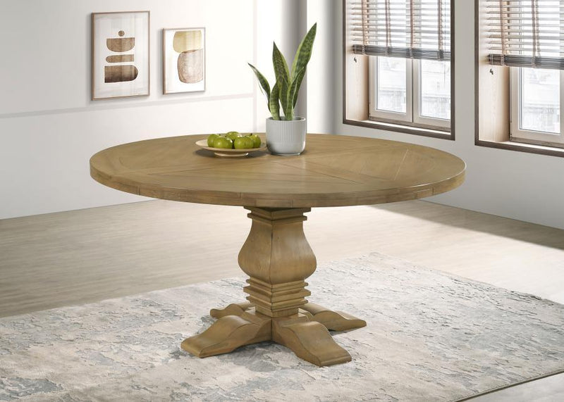 Florence - Round Pedestal Base Dining Table - JaxCo Furniture