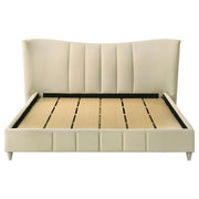 Evelyn - Upholstered Panel Platform Bed - JaxCo Furniture