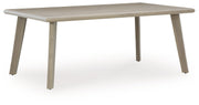 Cliff Trails - Beige - Rectangle Dining Table With Umbrella Option - JaxCo Furniture
