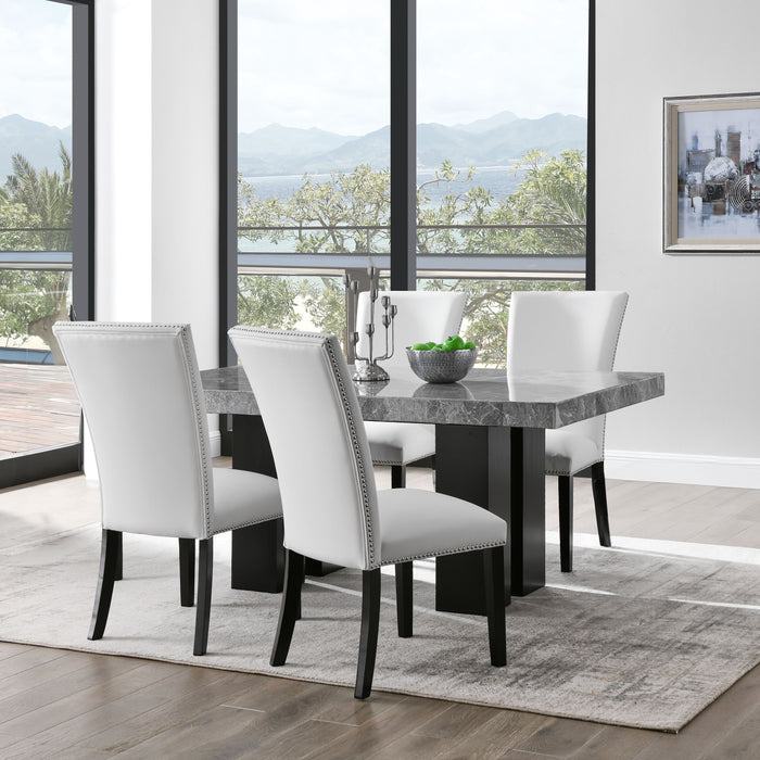 Camila - Rectangular Dining Set - Gray Top - JaxCo Furniture