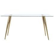 Gilman - Rectangular 64-inch Glass Top Dining Table - JaxCo Furniture