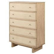 Kailani - 5-Drawer Bedroom Chest Of Drawers - Beige Oak - JaxCo Furniture