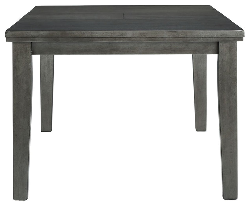 Hallanden - Gray - Rectangular Dining Room Butterfly Extension Table - JaxCo Furniture