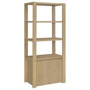 Laurelton - 3-Shelf Media Tower Tall Pier Cabinet - Light Oak - JaxCo Furniture