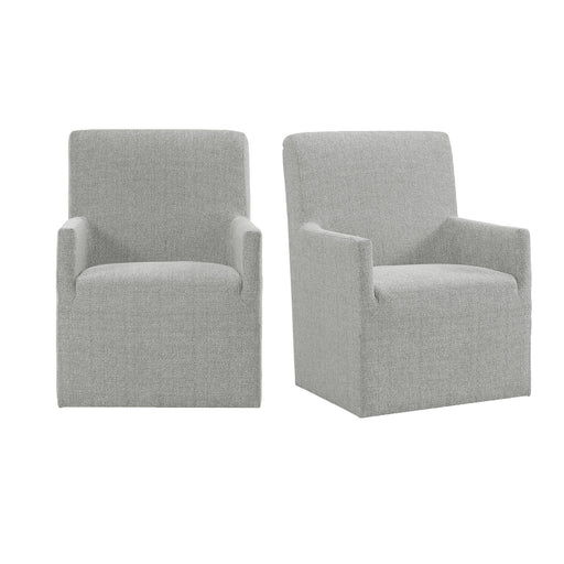 Nero - Upholstered Arm Chair (Set of 2) - Gray - JaxCo Furniture