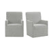 Nero - Upholstered Arm Chair (Set of 2) - Gray - JaxCo Furniture