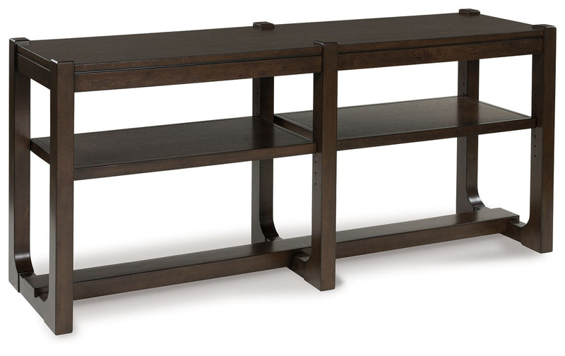 Breckington - Dark Brown - Sofa Table - JaxCo Furniture