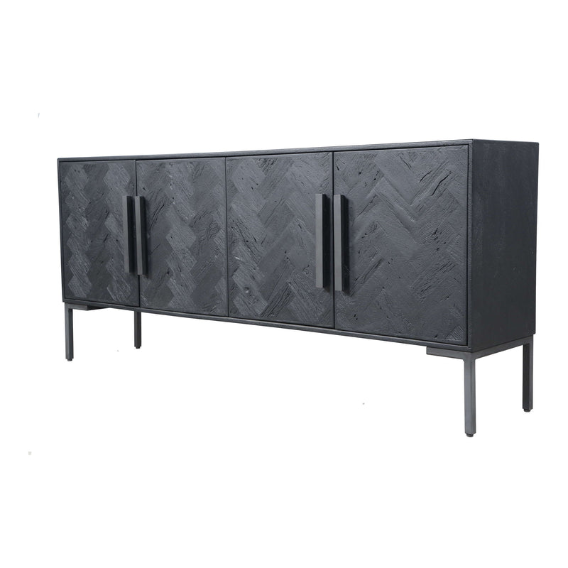 Fishbone - Sideboard - Black - JaxCo Furniture
