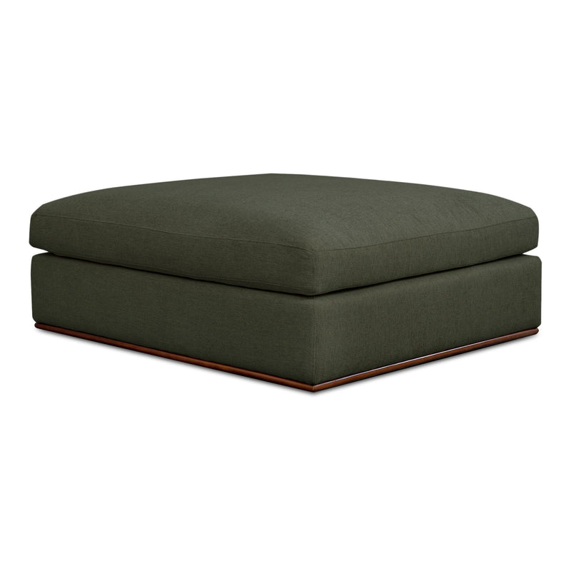 Rue - Ottoman - Deep Green - JaxCo Furniture