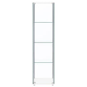 Bellatrix - 4-Shelf Clear Glass Curio Cabinet - JaxCo Furniture