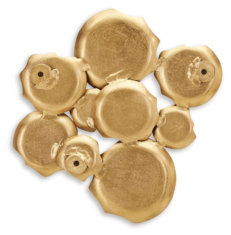 Gageton - Antique Gold Finish - Wall Decor - JaxCo Furniture