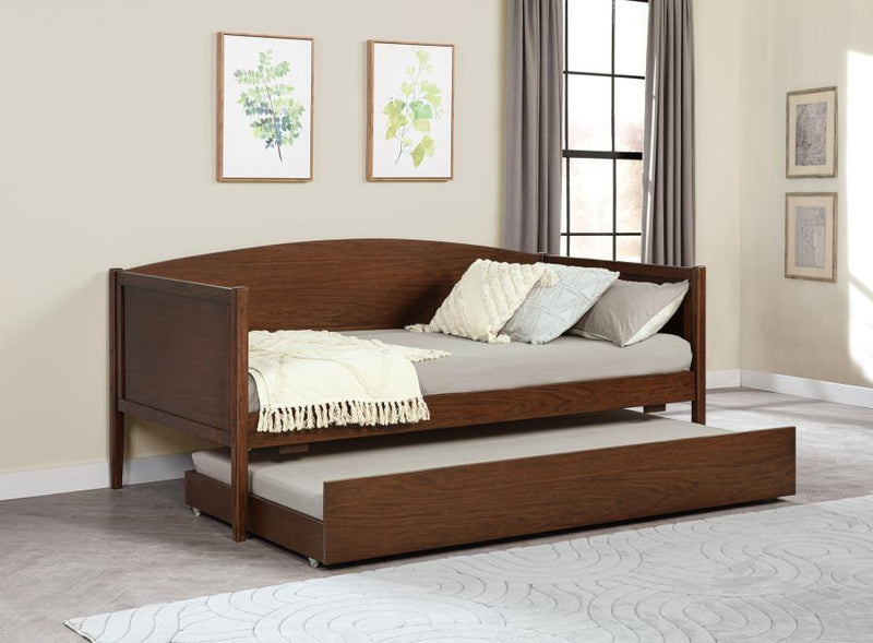 Bozeman - Wood Twin Daybed With Trundle - Medium Walnut - JaxCo Furniture