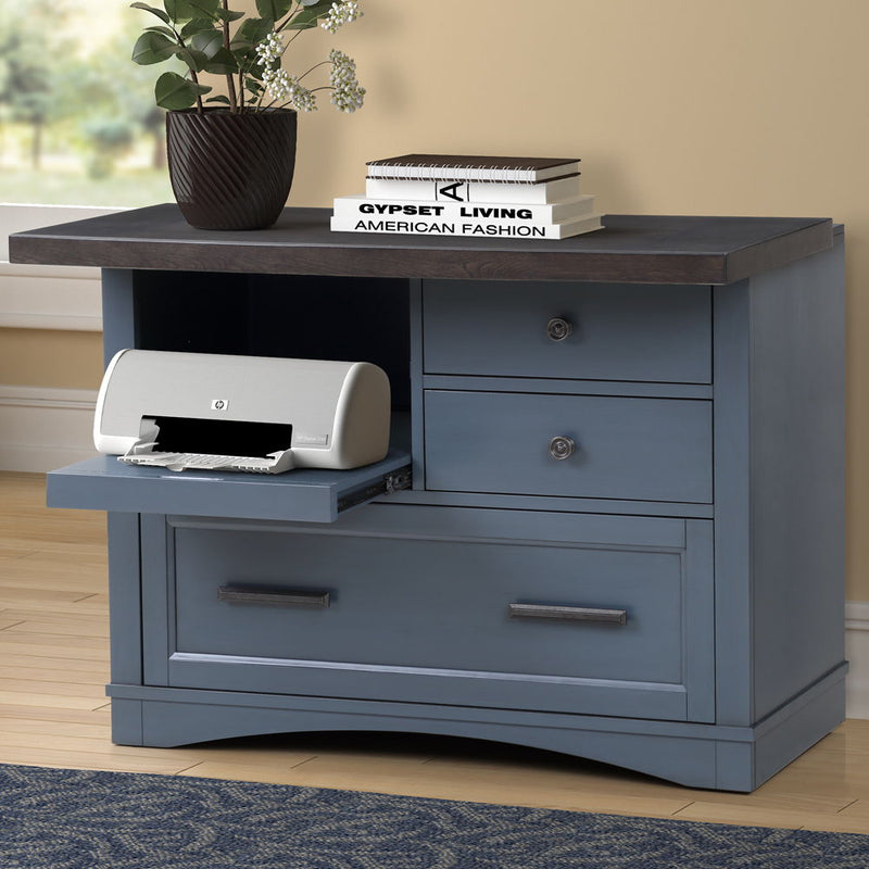 Americana Modern - Functional File with Power Center - JaxCo Furniture