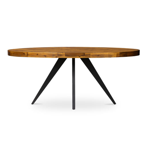 Parq - Oval Dining Table - Brown - JaxCo Furniture