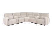 Modesto - Modular Power Reclining Sectional With Power Adjustable Headrests - JaxCo Furniture
