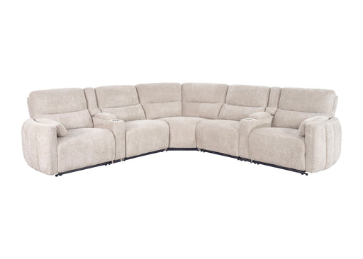 Modesto - Modular Power Reclining Sectional With Power Adjustable Headrests - JaxCo Furniture