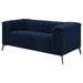 Chalet - Upholstered Tuxedo Arm Tufted Loveseat - Blue - JaxCo Furniture