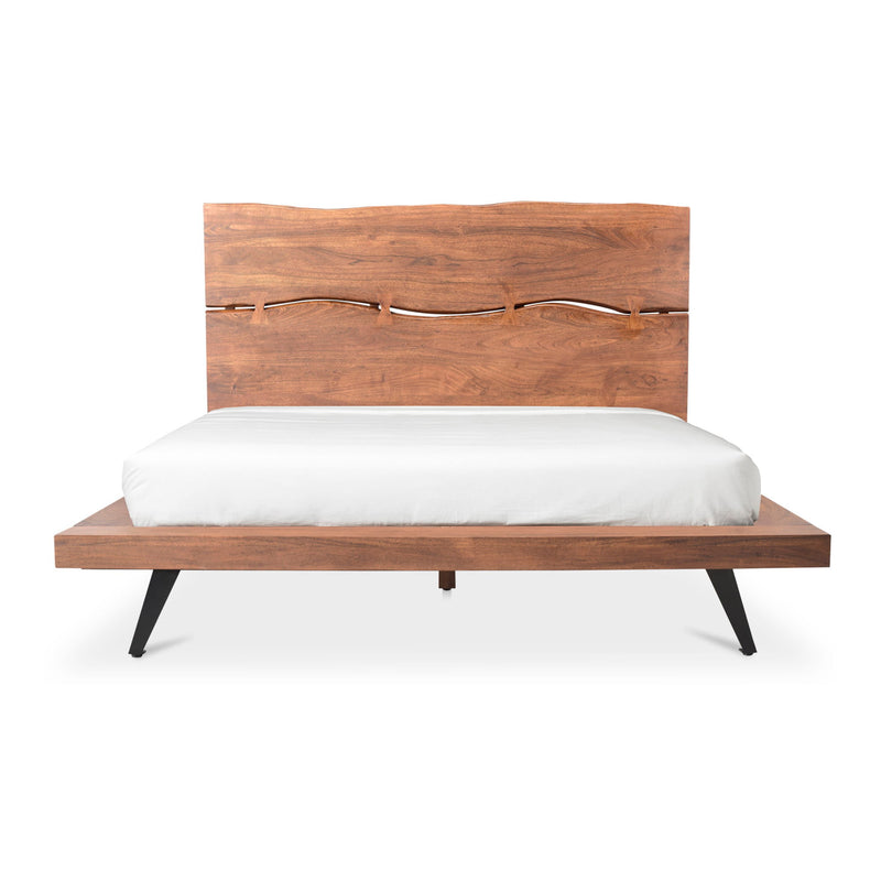 Madagascar - King Platform Bed - Light Brown - JaxCo Furniture