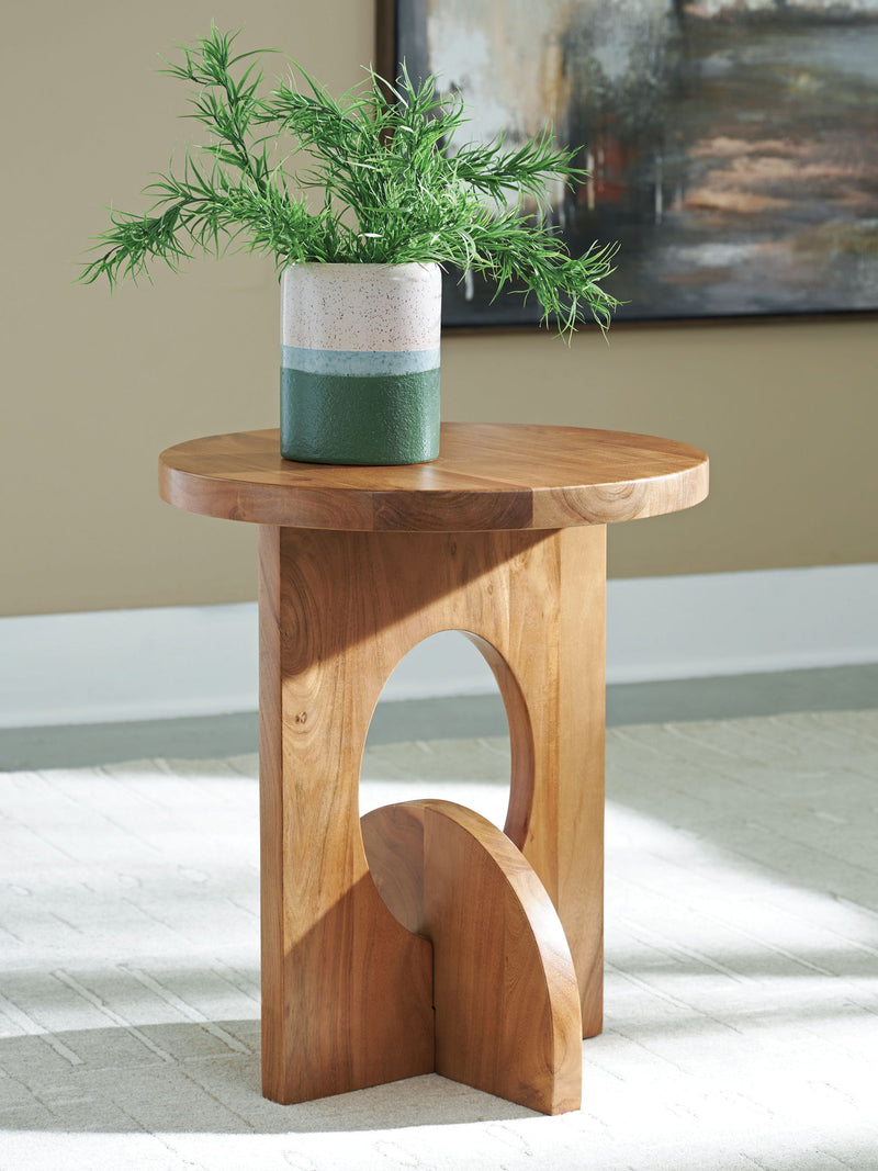 Hollbourne - Brown - Accent Table - JaxCo Furniture