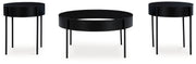 Ardoline - Black - Occasional Table Set (Set of 3) - JaxCo Furniture