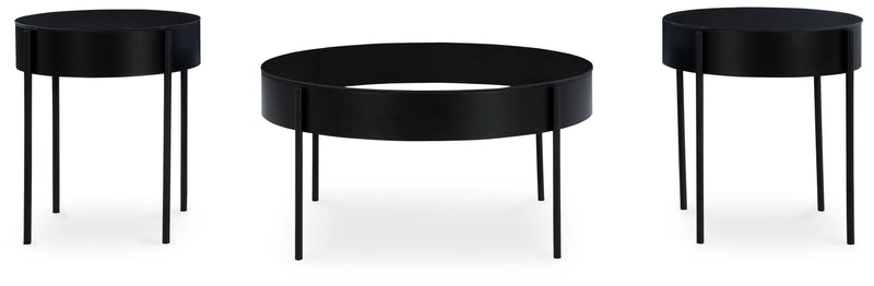 Ardoline - Black - Occasional Table Set (Set of 3) - JaxCo Furniture