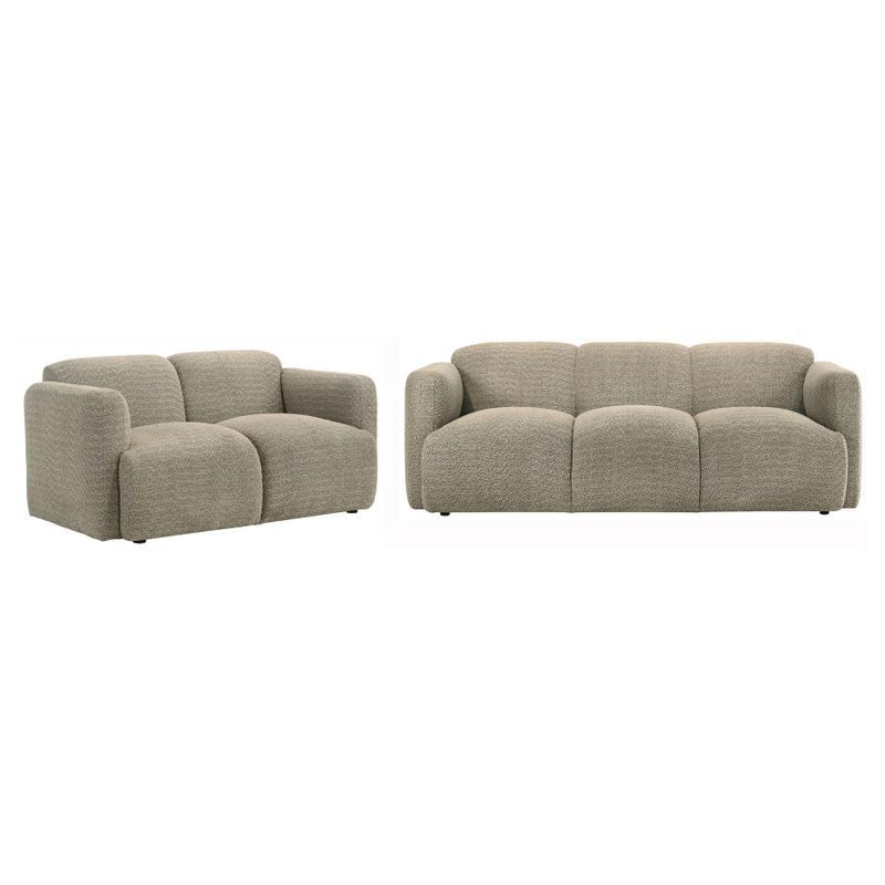 Dorset - Upholstered Round Track Arm Sofa Set - JaxCo Furniture