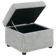Winter - Upholstered Hydraulic Lift Top Storage Ottoman - JaxCo Furniture