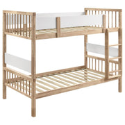 Dakota - Wood Twin Over Twin Bunk Bed - Natural - JaxCo Furniture