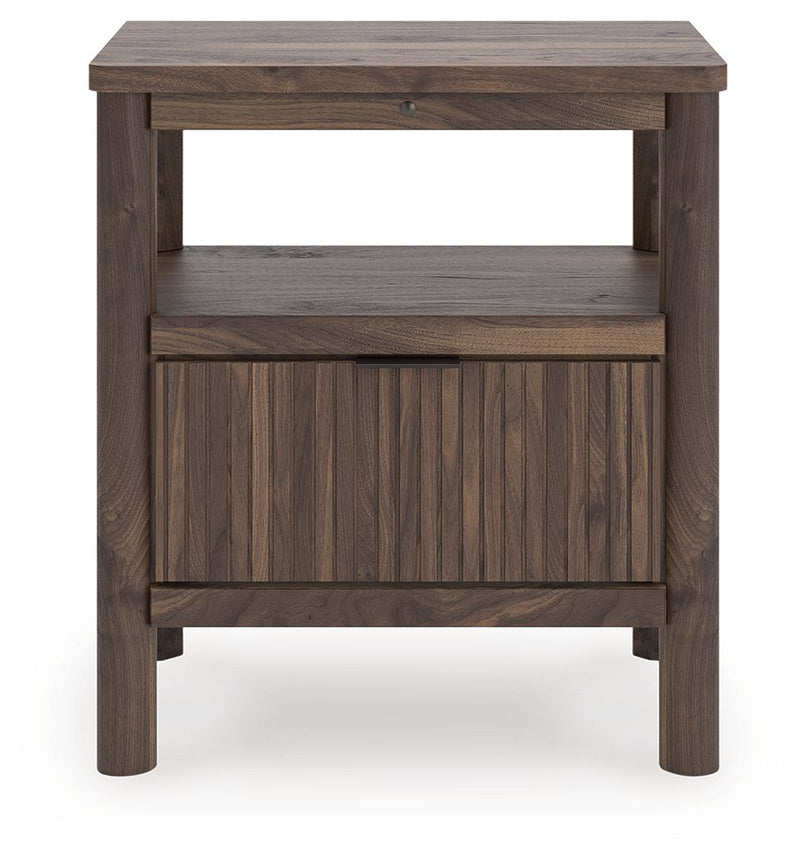 Pamytta - Brown - One Drawer Night Stand - JaxCo Furniture