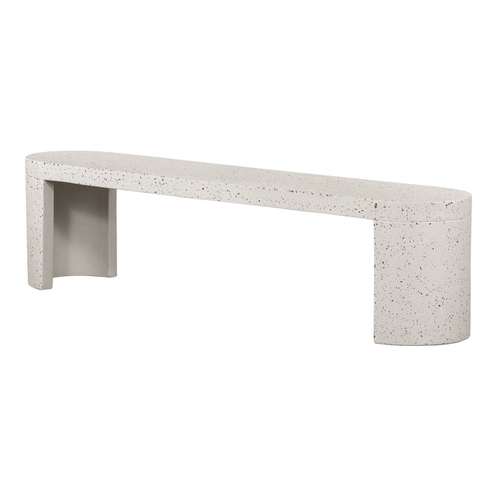 Lyon - Outdoor Bench - White - JaxCo Furniture