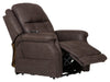 Haywood - Power Headrest Power Lift Lay Flat Recliner With Heat & Massage - Chocolate - 44" - JaxCo Furniture