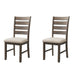 Jax - Ladder Back Side Chair (Set of 2) - Smokey Walnut - JaxCo Furniture