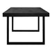 Jedrik - Outdoor Dining Table Large - Black - Concrete - JaxCo Furniture