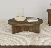 Kinkaid - Round Solid Mango Wood Table - JaxCo Furniture