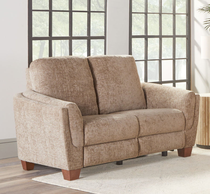 Morehead - Power Reclining Loveseat - Biscotti - JaxCo Furniture