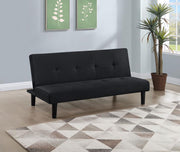 Stanford - Upholstered Tufted Convertible Sofa Bed - Black - JaxCo Furniture