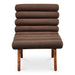 Arlo - Accent Chair Performance Fabric - Deep Brown - JaxCo Furniture