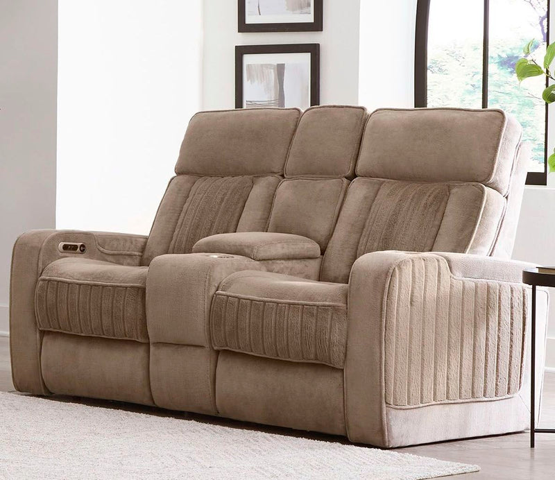 Equinox - Power Console Loveseat - JaxCo Furniture