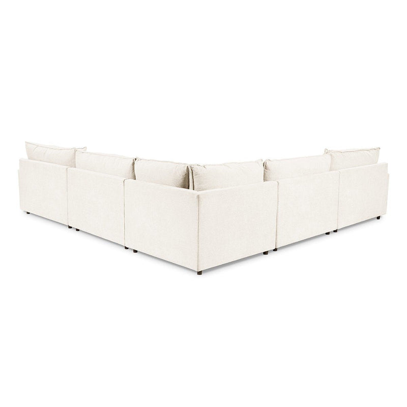 Caplan - 6 Piece Modular Sectional With Ottoman - JaxCo Furniture