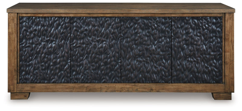 Rosswain - Warm Brown - Extra Large TV Stand - JaxCo Furniture