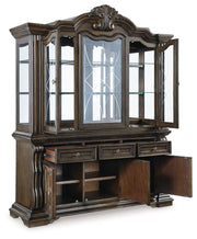 Maylee - Dark Brown - Dining Buffet And Hutch - JaxCo Furniture