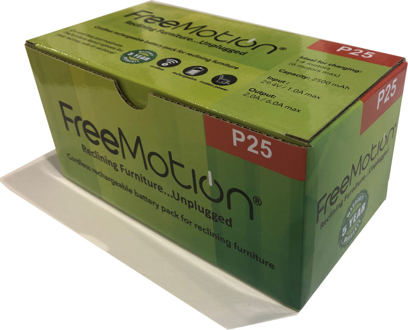 Freemotion - Battery 2500mAh And Universal Bracket - Black - JaxCo Furniture