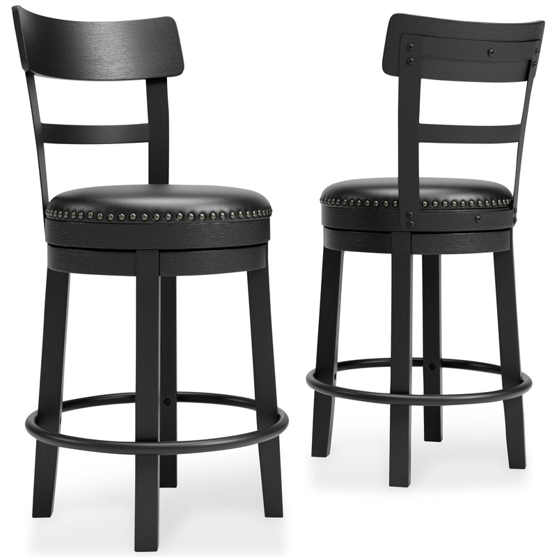 Valebeck - Full Back Swivel Stool - JaxCo Furniture