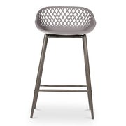 Piazza - Outdoor Counter Stool (Set of 2) - Gray - JaxCo Furniture