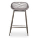 Piazza - Outdoor Counter Counter Stool (Set of 2) - Gray - JaxCo Furniture