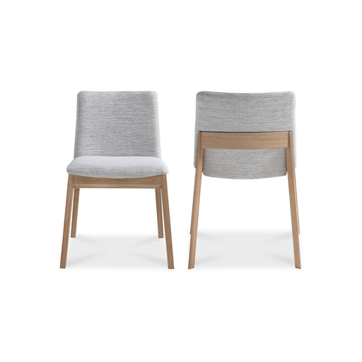 Deco - Oak Dining Chair (Set of 2) - Light Gray - JaxCo Furniture