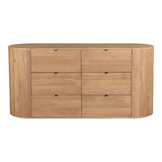 Theo - 6 Drawer Dresser - Light Brown - JaxCo Furniture