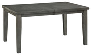 Hallanden - Gray - Rectangular Dining Room Butterfly Extension Table - JaxCo Furniture