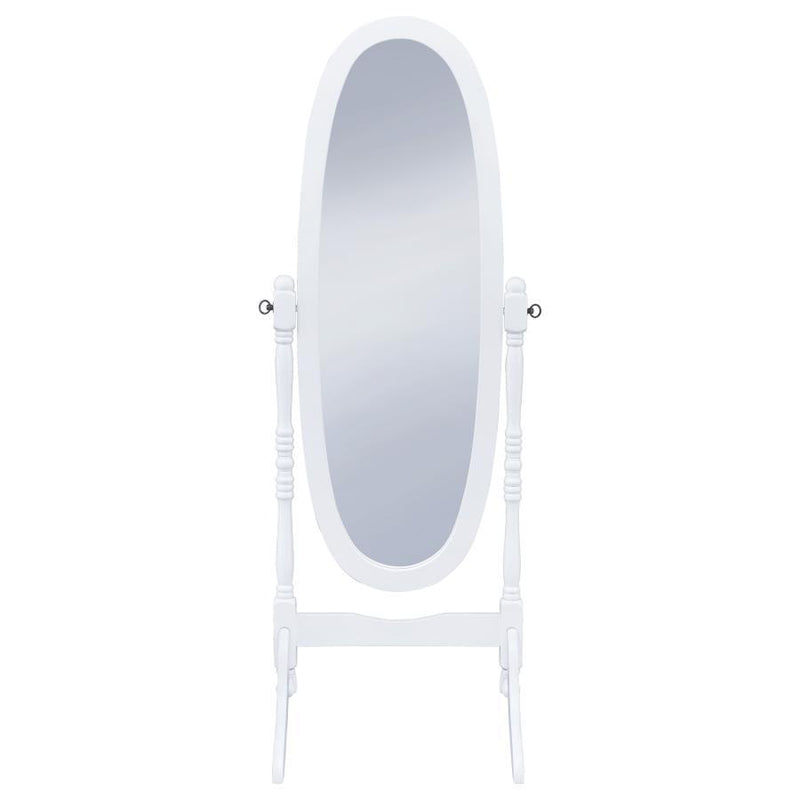 Foyet - Wood Adjustable Length Cheval Mirror - JaxCo Furniture